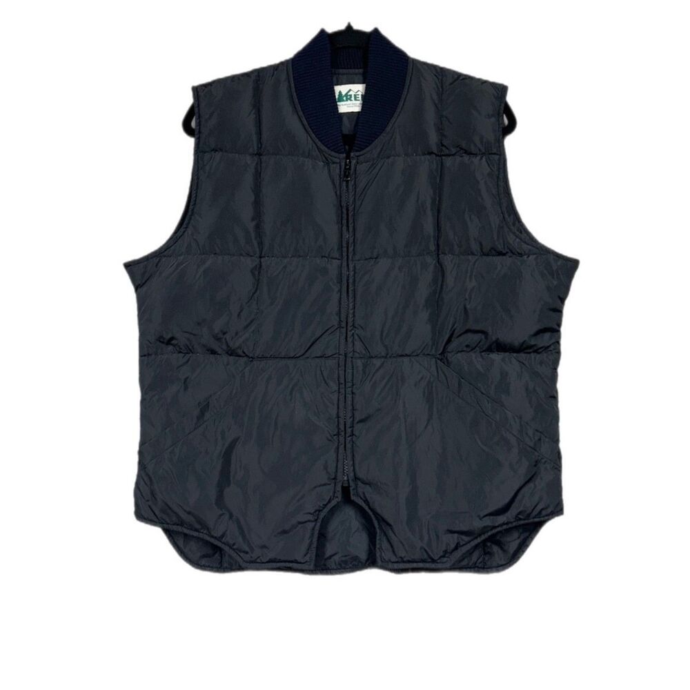 Vintage REI Goose Down Full Zip Quilted Vest